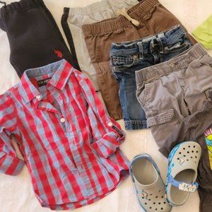 Boys 4T Clothes Bundle - Crocs, Polo, Gap, Carter's